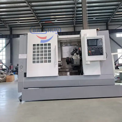 금속 절단 자동 합금 휠 슬랜트 침대 CNC 톱니 기계 TCK550