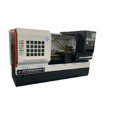 무거운 절단 금속 고 정밀 평면 침대 CNC 턴 머신 수평
