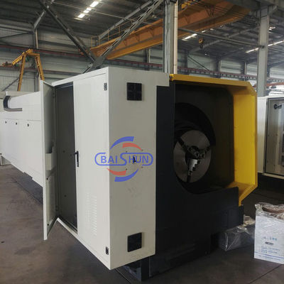 자동 QK 시리즈 수평 회전 시멘스 Fanuc CNC 파이프 스레딩 톱 기계