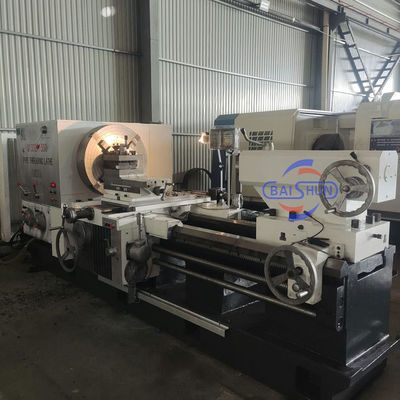 QK1332 대공 CNC 파이프 스레딩 톱 머신 800mm 스윙