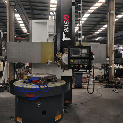러시아 시장 CK5116 카루셀 턴 단일 컬럼 VTL CNC 금속 턴 머신